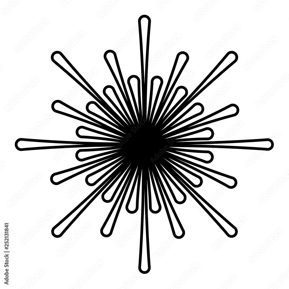 sunburst circular isolated icon sunburst circular isolated icon