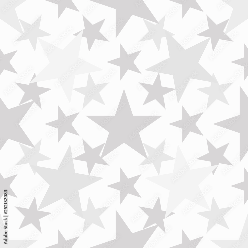Seamless pattern with pastel gray hand drawn stars on white background. Sky background. Cute wrapping paper. Vector illustration. Seamless pattern with pastel gray hand drawn stars on white background. Sky background. Cute wrapping paper. Vector illustration.