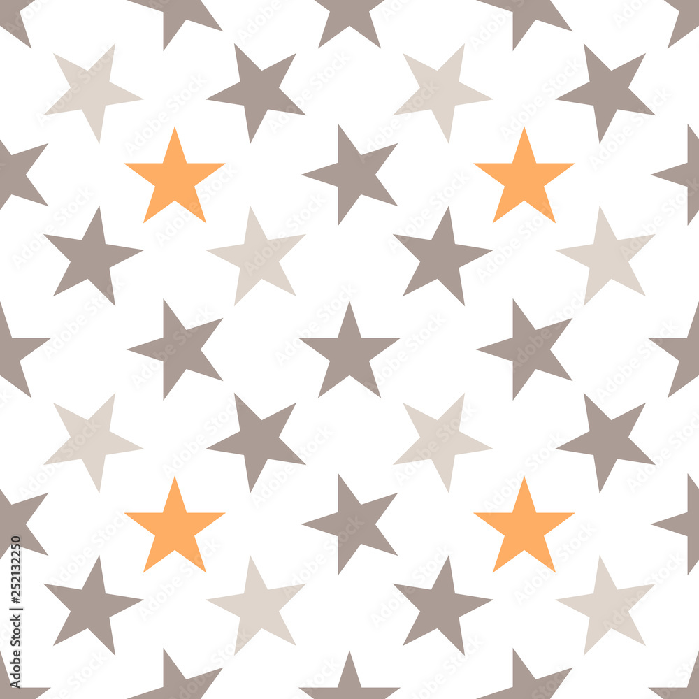 Seamless pattern with hand drawn stars on background. Sky background. Vector illustration. Seamless pattern with hand drawn stars on background. Sky background. Vector illustration.