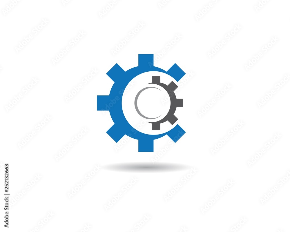 Gear machinery logo icon Gear machinery logo icon