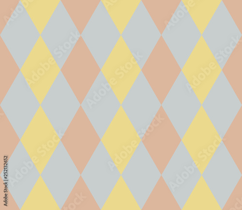 Seamless geometric pattern. Rhombus background. Vector illustration. 