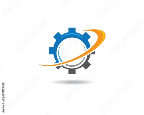 Gear machinery logo icon