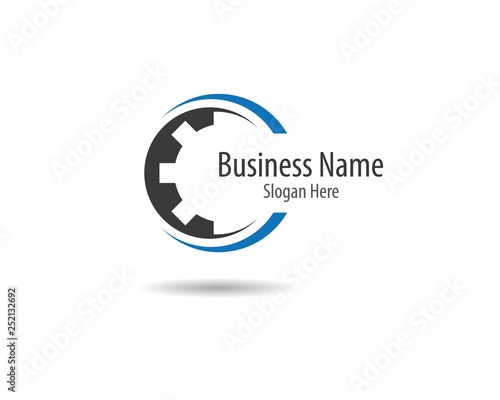 Gear machinery logo icon