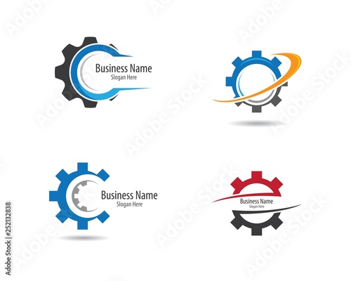 Gear machinery logo icon