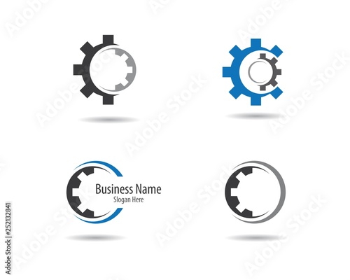 Gear machinery logo icon