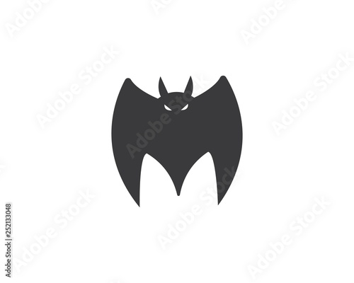 bat ilustration vector icon logo