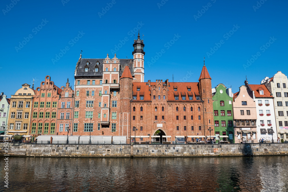 Poland, Gdansk, Hanseatic League houses on the Motlawa river Poland, Gdansk, Hanseatic League houses on the Motlawa river