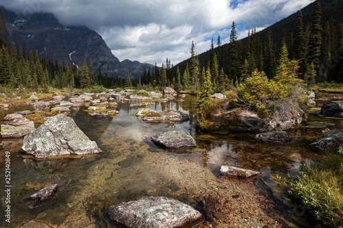 Babel Creek, near Lake Moraine, Banff National Park, Rocky Mountains, Alberta, Canada, North America photo