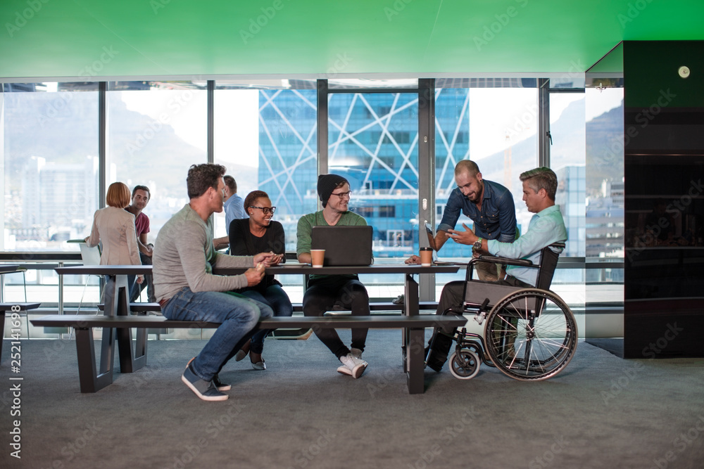 Group of people having a meeting in modern office Group of people having a meeting in modern office