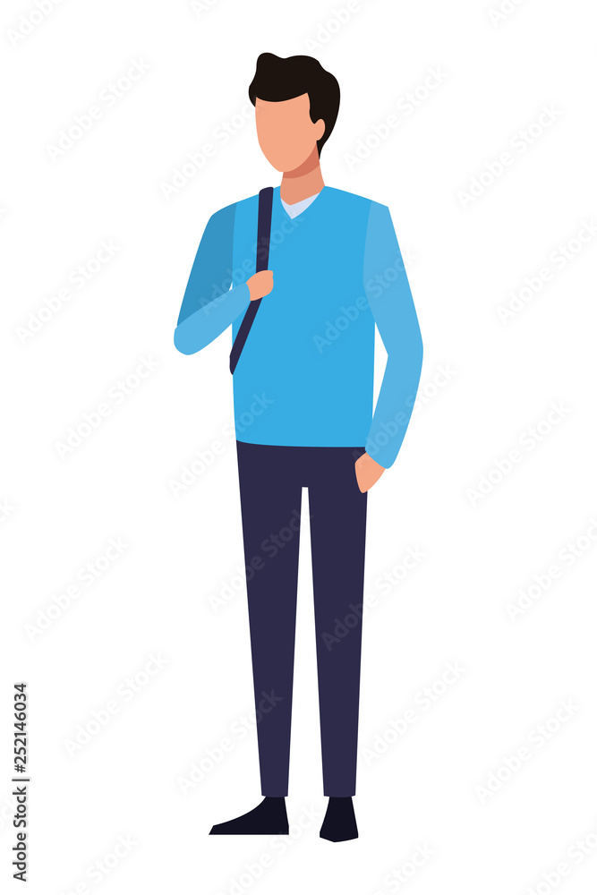 man avatar isolated man avatar isolated