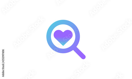 vector icon. search and location icon concept. modern gradient style