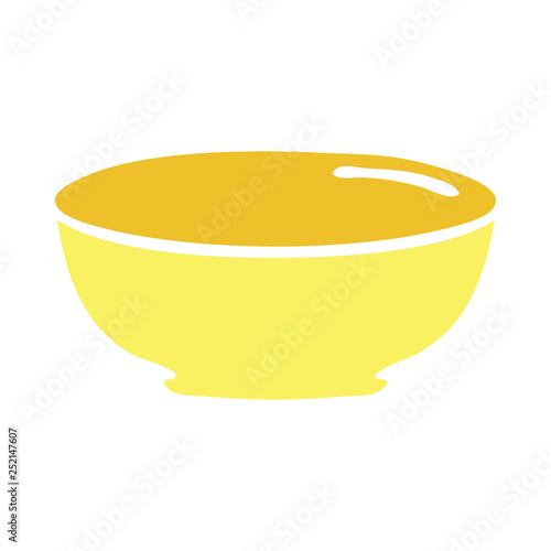 quirky hand drawn cartoon bowl