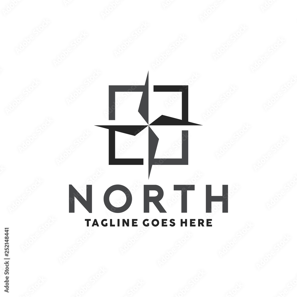 North Arrow Logo Vector Graphic Design North Arrow Logo Vector Graphic Design