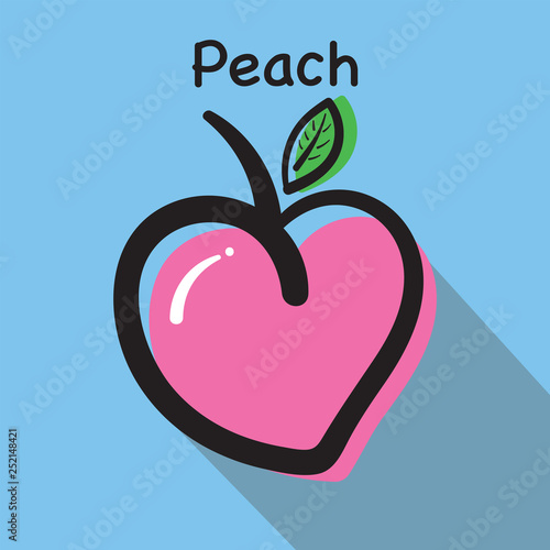 A peach on the sky