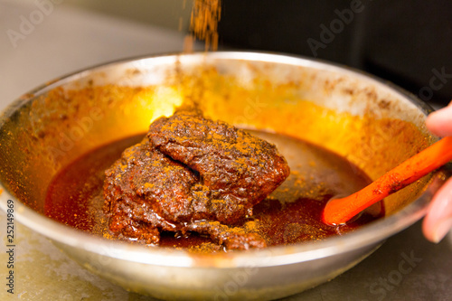 Saucing Nashville Style Hot Chicken