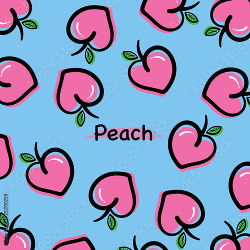 Random peach on the sky