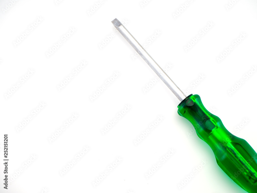 Screwdriver on isolated white background Screwdriver on isolated white background