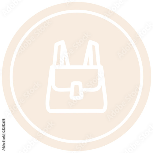 school satchel circular icon
