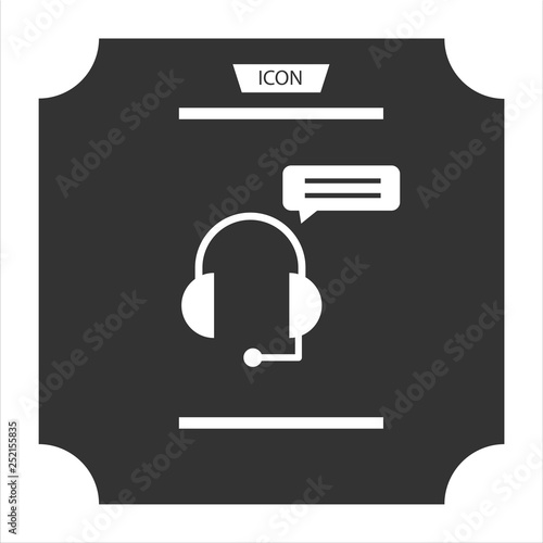 Customer support / customer service isolated on white background.