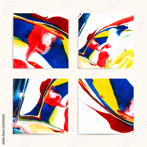 Mixed acrylic paintings