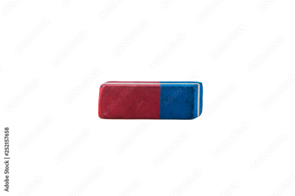Eraser isolated on white background Eraser isolated on white background