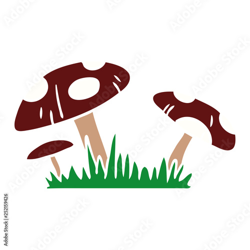 cartoon doodle of a toad stool