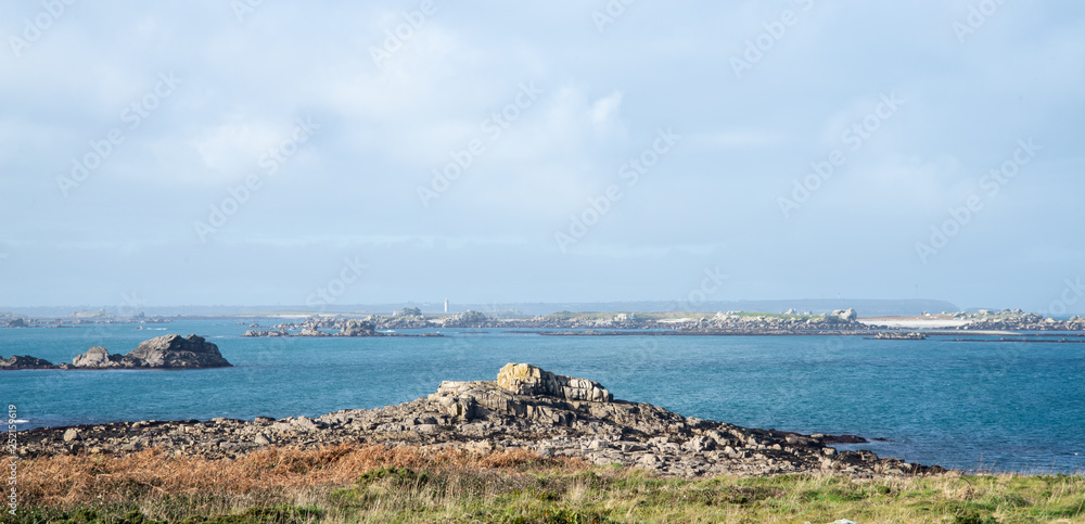 Panorama ile de Molène Finistère nord Bretagne France Panorama ile de Molène Finistère nord Bretagne France