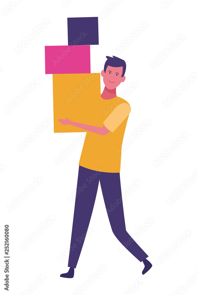 young man cartoon young man cartoon