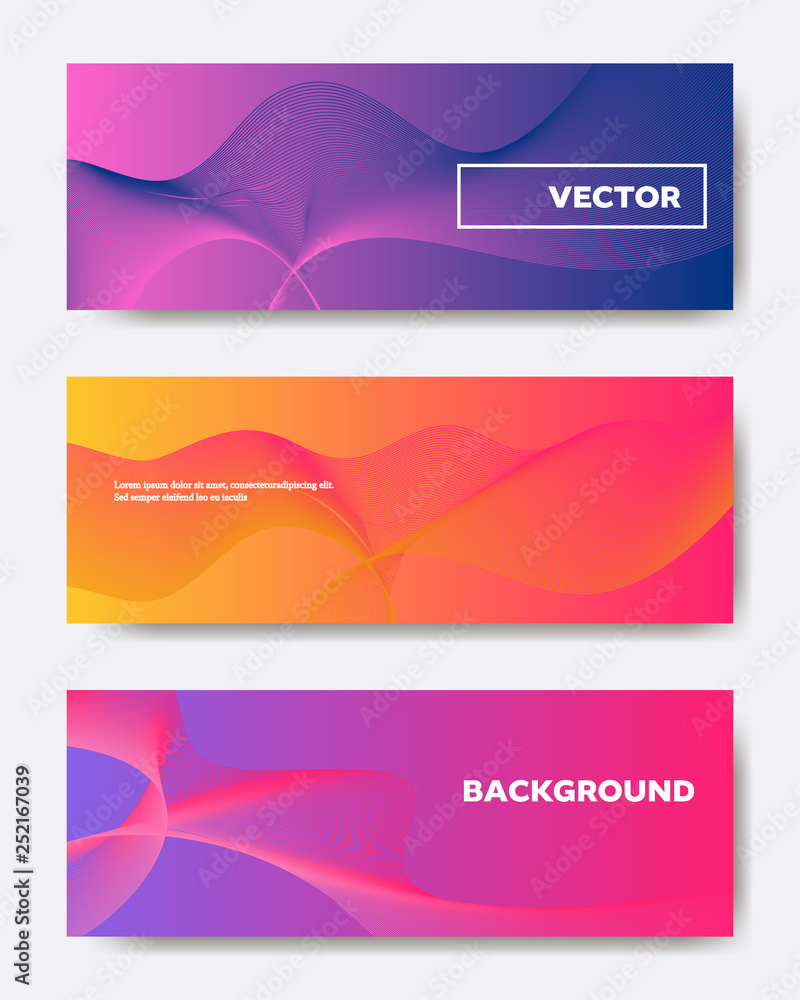 Fototapeta premium Modern banner background, abstract digital design for social media covers