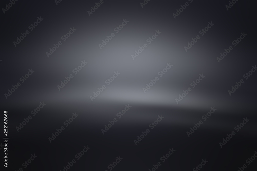 Dark black studio room with spotlight backdrop wallpaper, blank perspective for show or display your product montage or artwork. Dark black studio room with spotlight backdrop wallpaper, blank perspective for show or display your product montage or artwork.