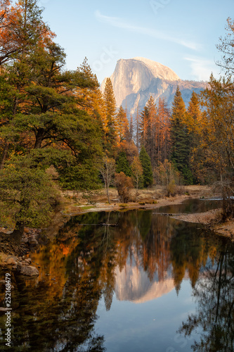 Beautiful American Landscape in Yosemite National Park, California, United States.