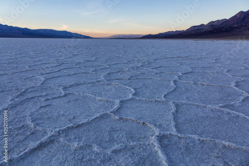 Salt Pan at the Badwater Basin, Death Valley National Park, California, United States.