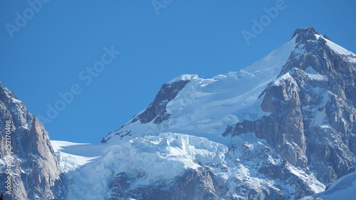 Amazing close up to the perennial glaciers of the Mont Blanc range on the French side © Matteo Ceruti