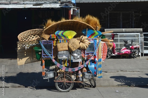 Tricycle vendor in the Philippines.