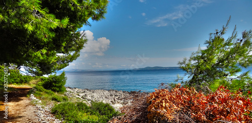 Wyspa Ciovo, Okrug Gornji widok na morze, Chorwacja