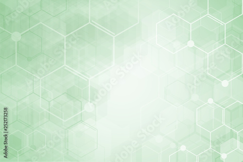 Medical background design. Geometric abstract background with hexagons.