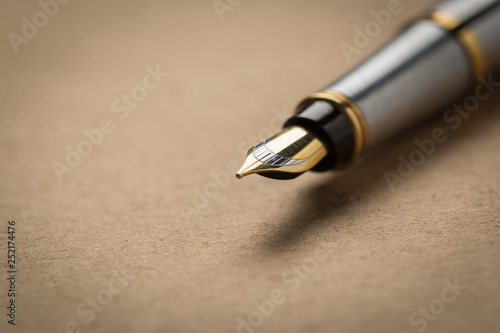 fountain pen on table
