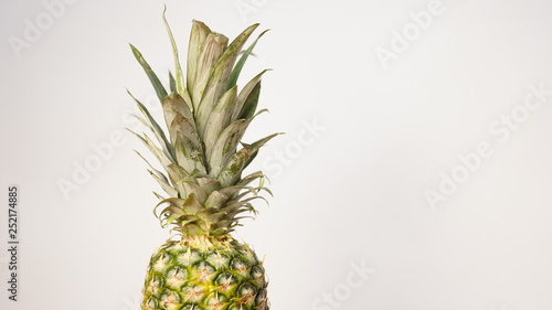 Pineapple isolated on white background. Space for text