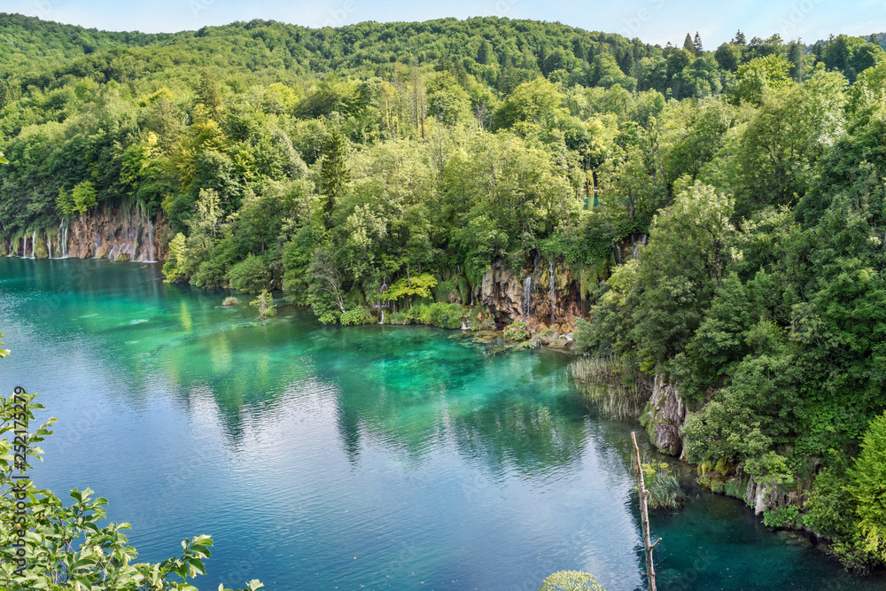 Plitvice National Park scenic overlook view of lake
