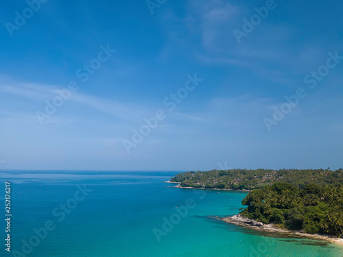 Topview of cape at Hat (beach) Surin, Phuket, Thailand,Trat, Thailand