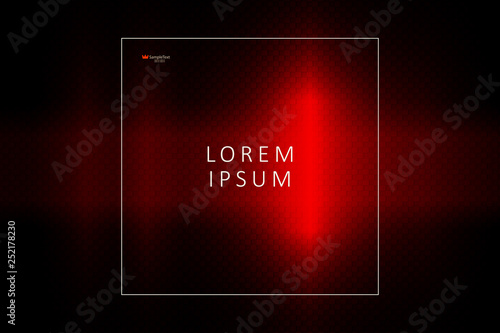 Geometric abstract design in red with a textural effect and glitter