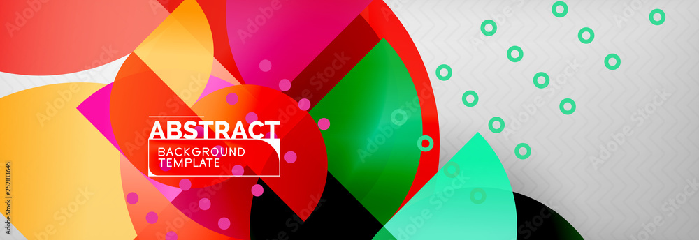 Circle background abstract. Trendy shapes composition Circle background abstract. Trendy shapes composition