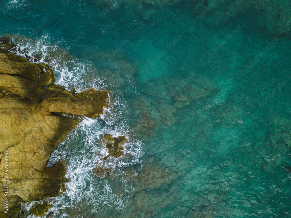 top view of the sea top view of the sea