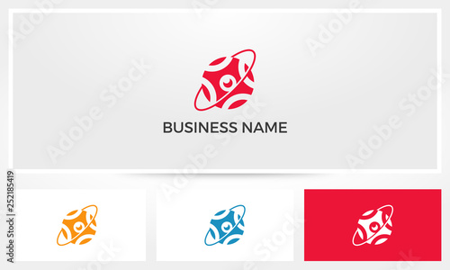 Camera Satellite Orbit Logo