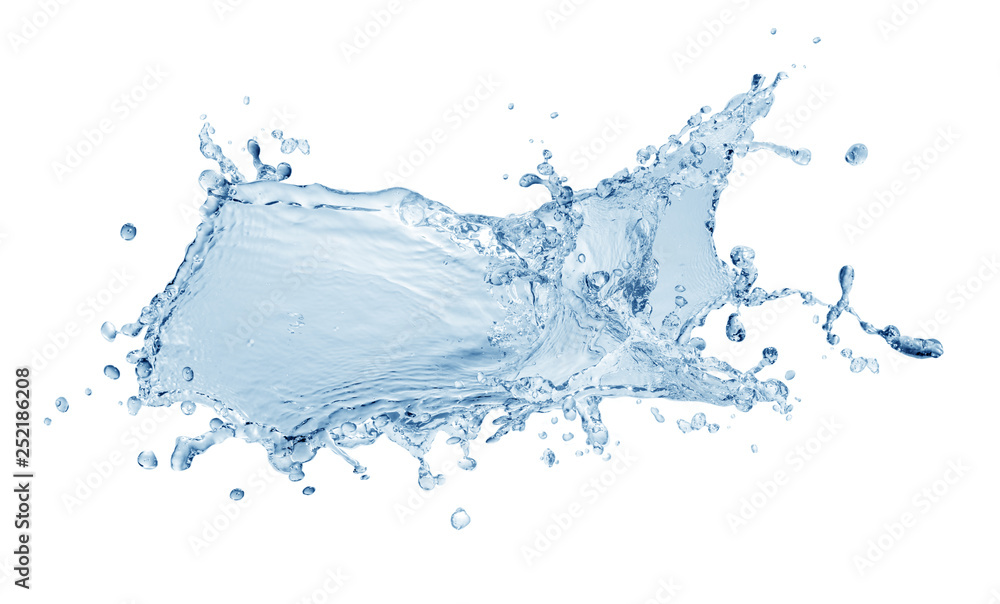 water splash isolated on white background,beautiful splashes a clean water water splash isolated on white background,beautiful splashes a clean water