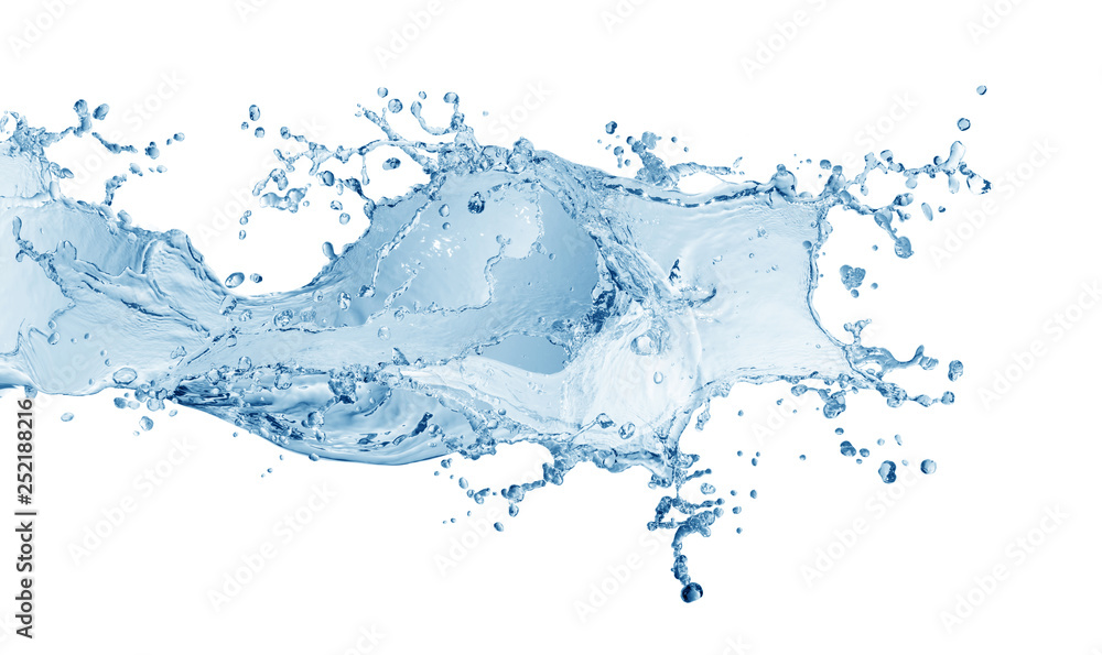 water splash, water splash isolated on white background water splash, water splash isolated on white background