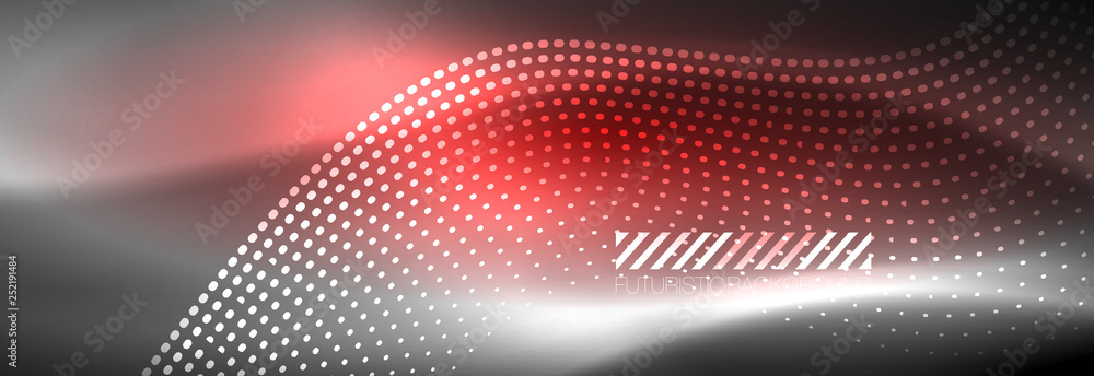 Glowing abstract wave on dark, shiny motion, Christmas and New Year magic space light. Techno abstract background Glowing abstract wave on dark, shiny motion, Christmas and New Year magic space light. Techno abstract background