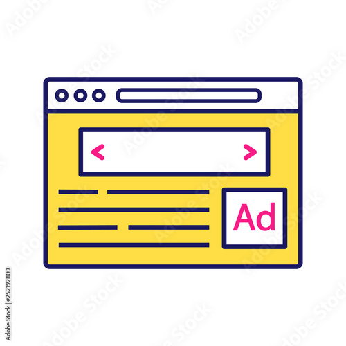 Internet marketing color icon