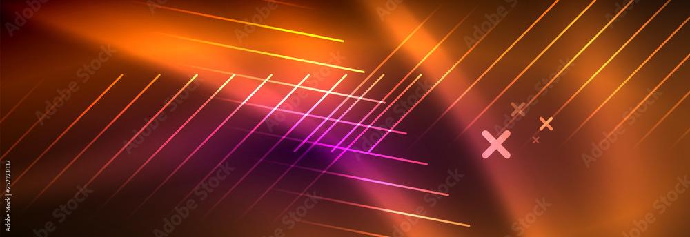 Shiny glowing lights neon color design background Shiny glowing lights neon color design background
