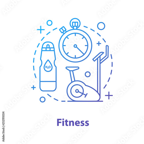Fitness concept icon